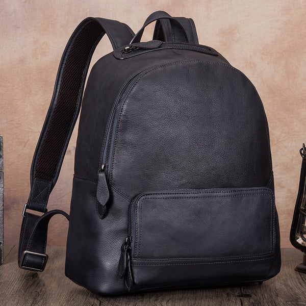 14 Inch Women's Leather Laptop Backpack Purse Book Bags for Women Affordable