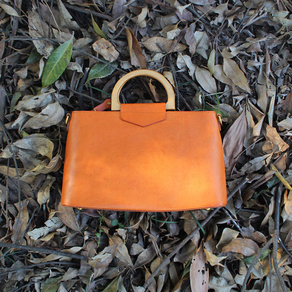 Unique Womens Brown Leather Handbags Leather Crossbody Bags for Women