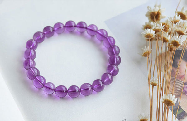 Amethyst Beaded Bracelet Handmade Jewelry Accessories Gifts for Women