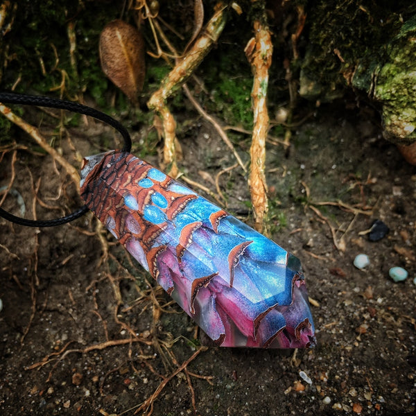 Pinecone and Resin Pendant Necklace Handmade Unique Jewelry For Women Men