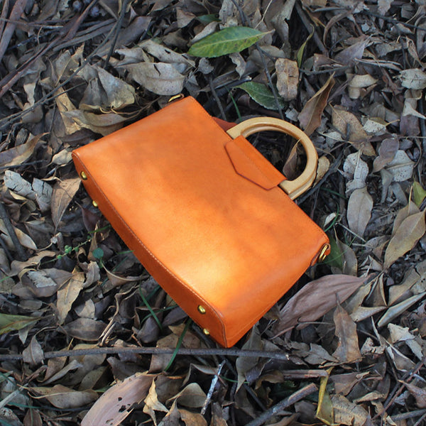 Unique Womens Brown Leather Handbags Leather Crossbody Bags for Women