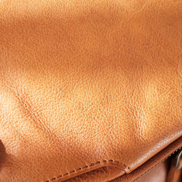 Cool Ladies Brown Leather Backpack Purse Small Rucksack For Women