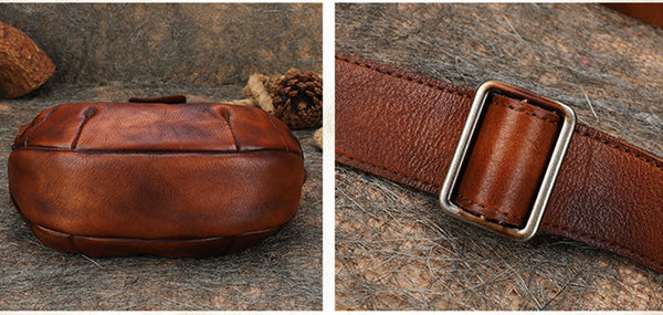 Casual Ladies Brown Leather Crossbody Purse Cross Shoulder Bag