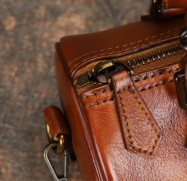 Stylish Ladies Barrel Handbag Brown Shoulder Bag For Women