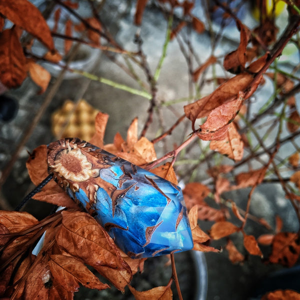 Pinecone and Resin Pendant Necklace Handmade Unique Jewelry For Women Men
