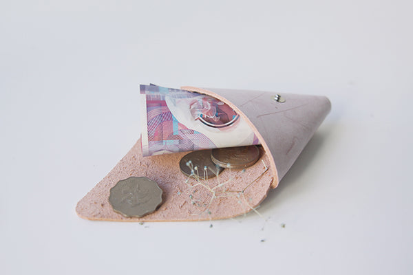 Cute Womens Triangular Coin Purse Small Leather Wallets for Women