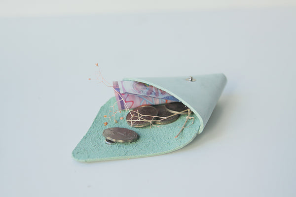 Cute Womens Triangular Coin Purse Small Leather Wallets for Women