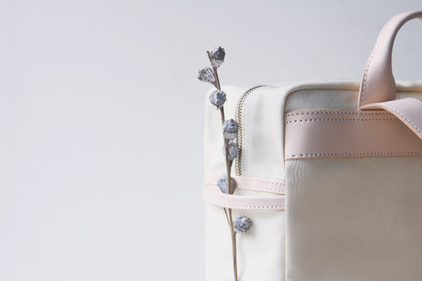 Handmade Leather Canvas Backpacks School Bags Rucksack Women