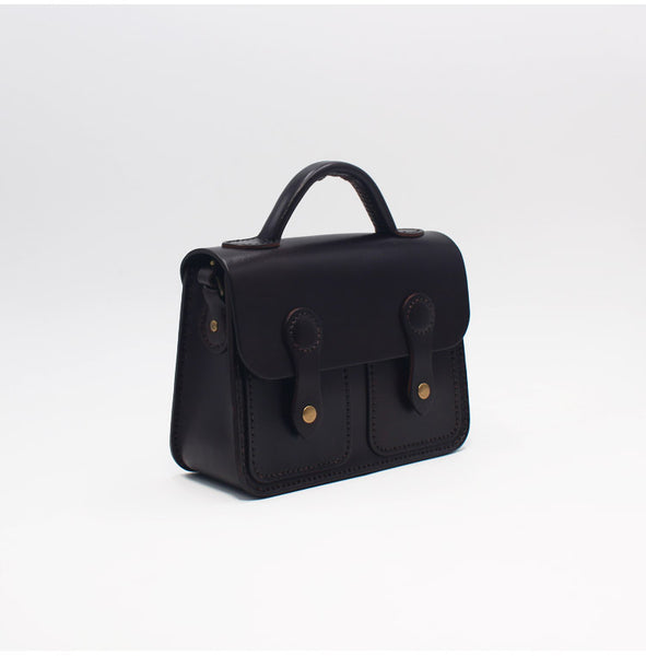 Womens Brown Leather Satchel Bag Handmade Crossbody Bag for Women