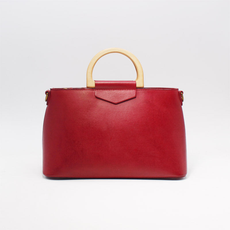 Unique Womens Red Leather Handbags Crossbody Bags Purse for Women