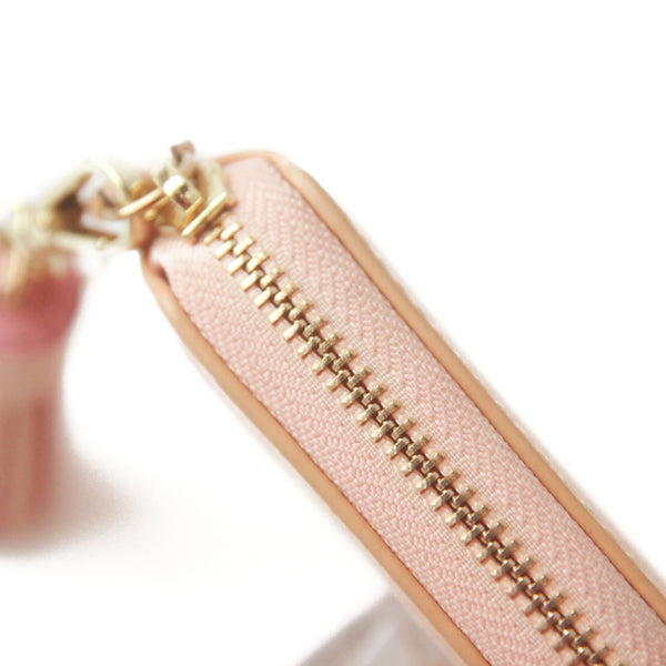 Women Cute Leather Short Zip Wallet Coin Wallet Tassel Purse for Women