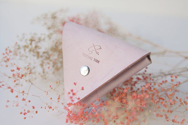Cute Womens Triangular Coin Purse Small Leather Wallets for Women