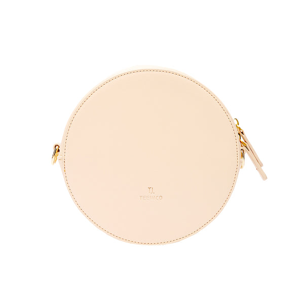 Simple Womens Leather Handbags Crossbody Circle Bags Purse for Women