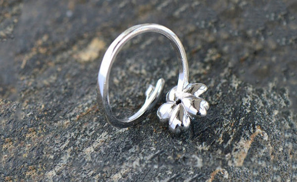 Moonstone Ring in White Gold Plated Silver Handmade Jewelry Engage Ring for Women