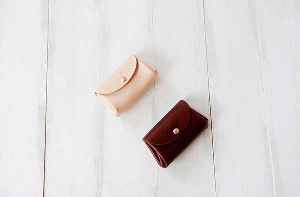 Handmade Womens Leather Coin Purse Card Wallet Purses for Women
