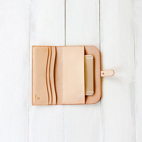 Handmade Vintage Leather Long Wallets Purse Clutch for Women