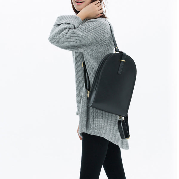 Vintage Genuine Leather Backpacks Travel Bag Laptop Bag Women