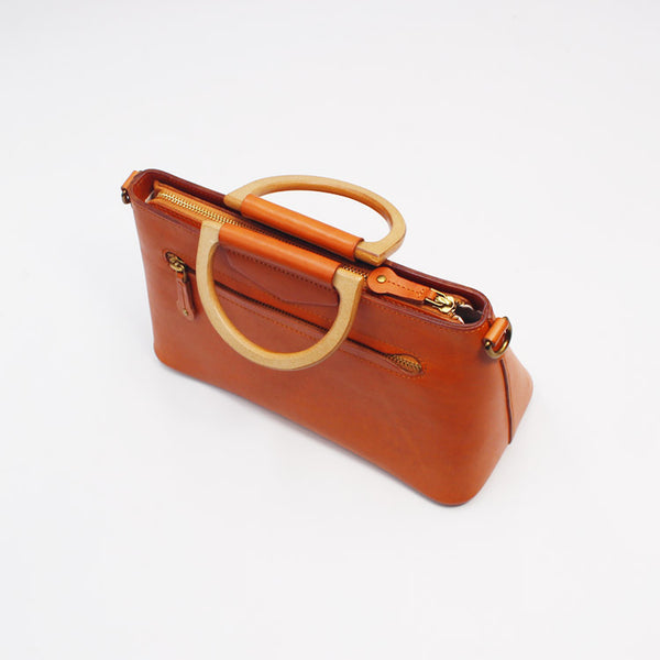 Unique Womens Brown Leather Handbags Leather Crossbody Bags for Women