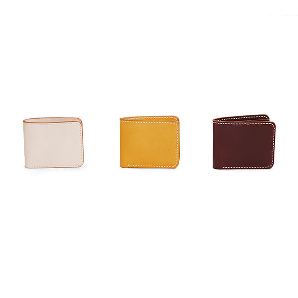 Handmade Leather Short Wallet Card Wallet Purse Accessories Women