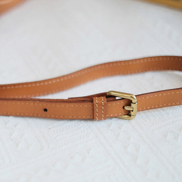 Brown Leather Crossbody Purse Small Leather Shoulder Bag  For Women