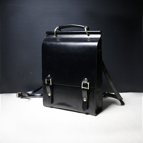 Trendy Ladies Square Leather Backpack Purse Bag Book Bags for Women