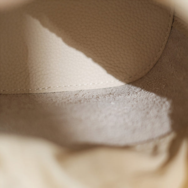 Small Ladies Genuine Leather Bucket Bags Cute Shoulder Bags For Women