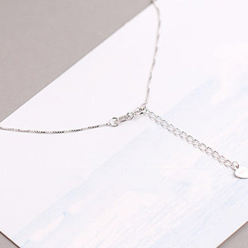 Grey Moonstone Pendant Necklace White Gold Plated Silver Couple Jewelry for Women
