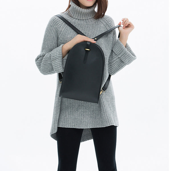 Vintage Genuine Leather Backpacks Travel Bag Laptop Bag Women