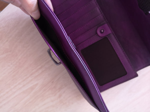Women's Trifold Leather Long Wallet Purse Clutch Women Purse Sale