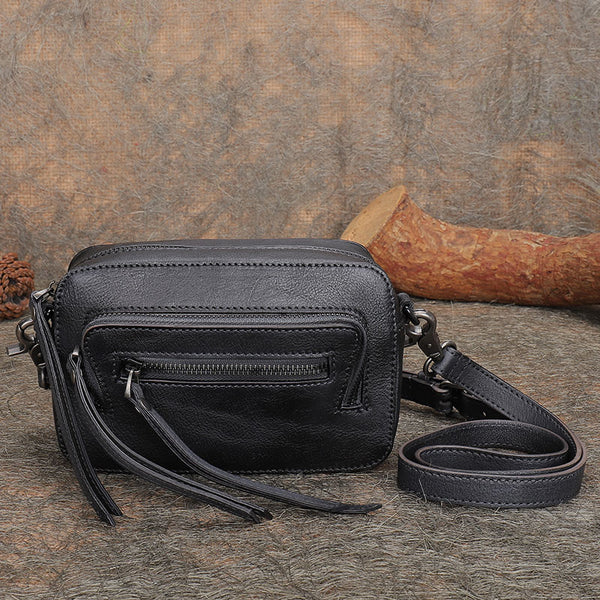 Affordable Vintage Women's Leather Crossbody Sling Bag Purse for Ladies