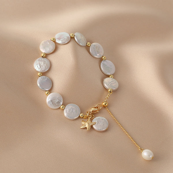 Baroque Womens Pearl Bracelet Charm Beaded Bracelets For Women Affordable