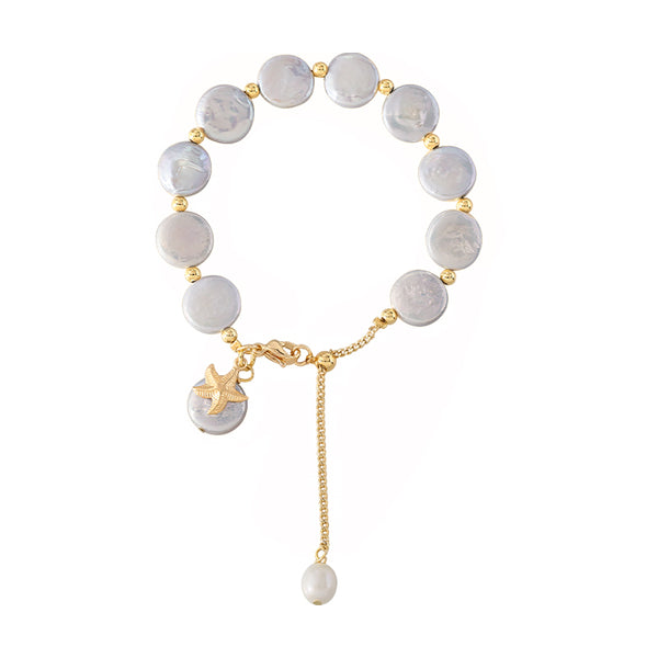 Baroque Womens Pearl Bracelet Charm Beaded Bracelets For Women Chic