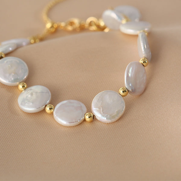 Baroque Womens Pearl Bracelet Charm Beaded Bracelets For Women Trendy