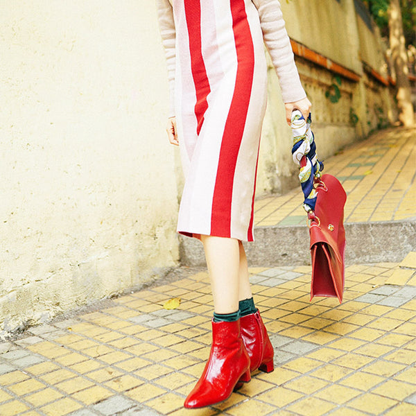 Beautiful Ladies Red Leather Handbags