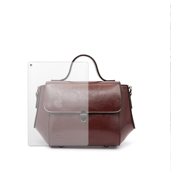 Black Leather Womens Crossbody Bags Leather Handbags for Women stylish