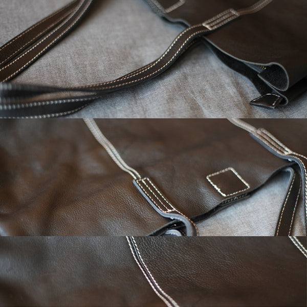 Black Leather Womens Tote Bag Handbags Shoulder Bag for Women cool