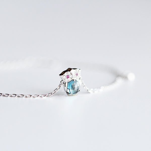 Blue Topaz Bracelet Gold Sterling Silver Jewelry Accessories Women