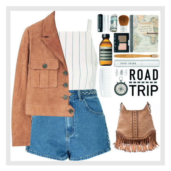 Boho Ladies Western Vegan Leather Purses With Suede Leather Fringe Shoulder Handbags for Women Boutique