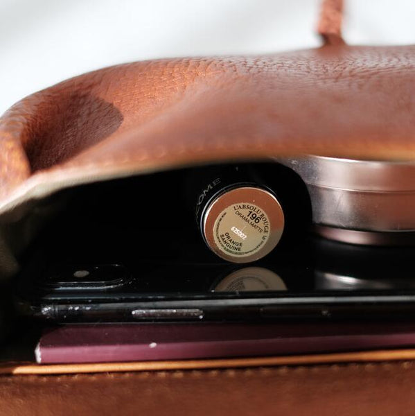 Boho Women's Brown Leather Crossbody Saddle Bag Satchel Bag For Women Quality