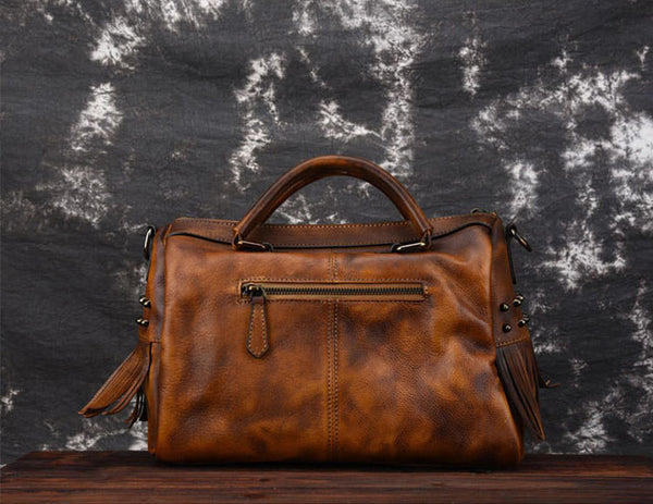 Boho Women's Leather Handbags Purse Crossbody Sling Bag For Women Chic