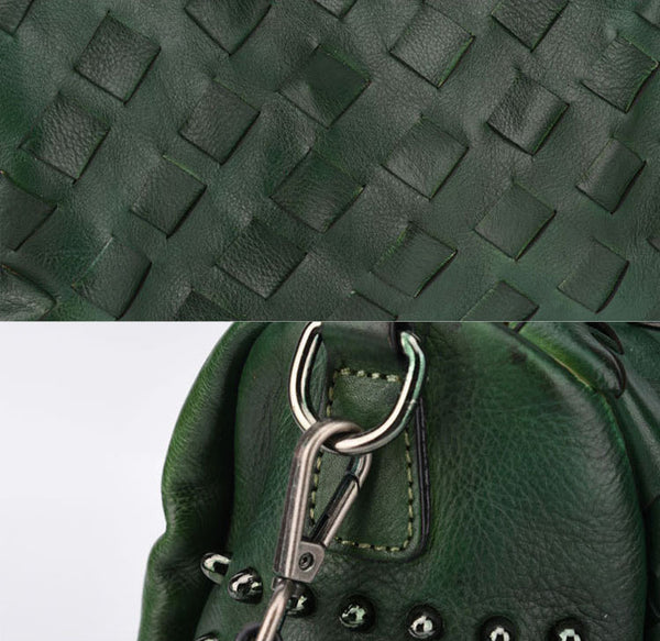 Boho Women's Leather Handbags Purse Crossbody Sling Bag For Women Vintage