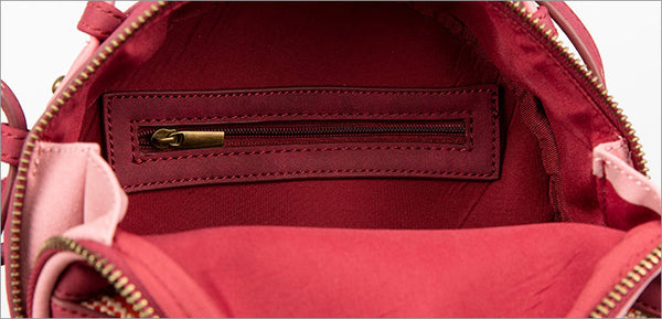 Boho Women's PU Leather Circle Bag Crossbody Sling Bag Purse For Ladies Quality