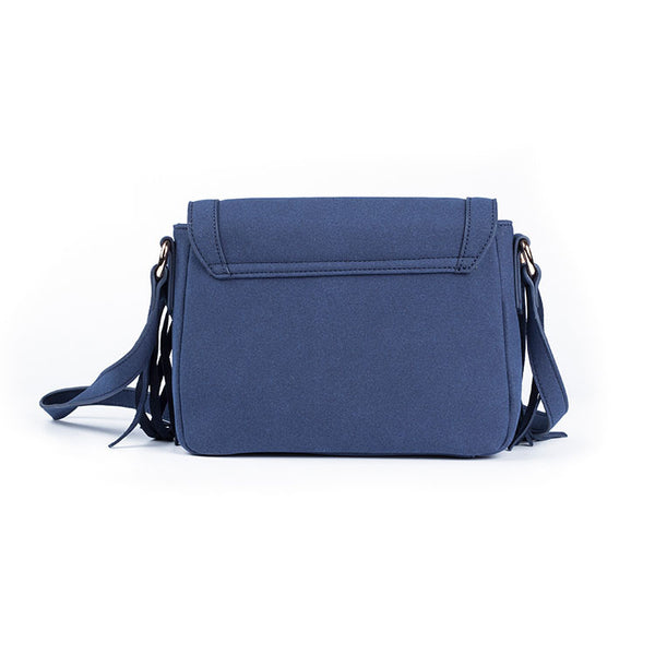 Boho Women's Vegan Leather Fringe Crossbody Sling Bag Purse Satchel Bag For Women Handmade