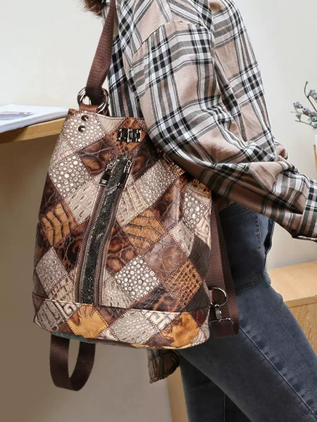 Boho Womens Bucket Backpack Purse Western Backpack Casual