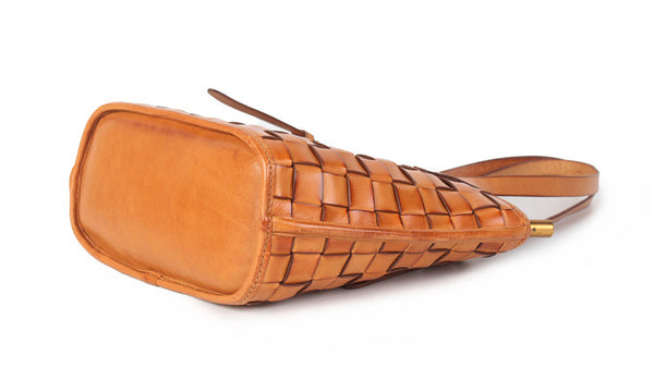 Boho Womens Woven Leather Tote Bag Purse Shoulder Handbags For Women Chic