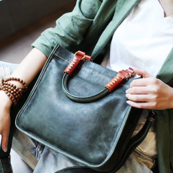 Brown Leather Totes Womens Unique Handbags Crossbody Bags for Women Boutique