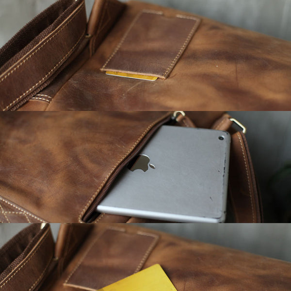 Brown Leather Womens Casual Backpack Purse Trendy Backpacks for Women Details