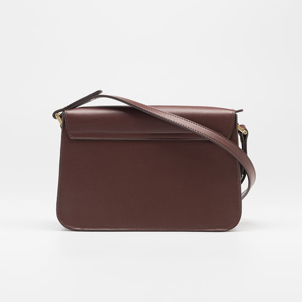 Brown Leather Womens Leather Crossbody Bags Satchel Bag for Women Boutique
