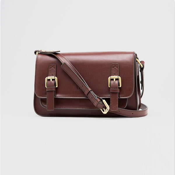 Brown Leather Womens Leather Crossbody Bags Satchel Bag for Women Genuine Leather