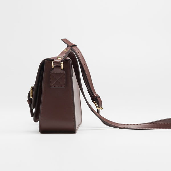Brown Leather Womens Leather Crossbody Bags Satchel Bag for Women beautiful